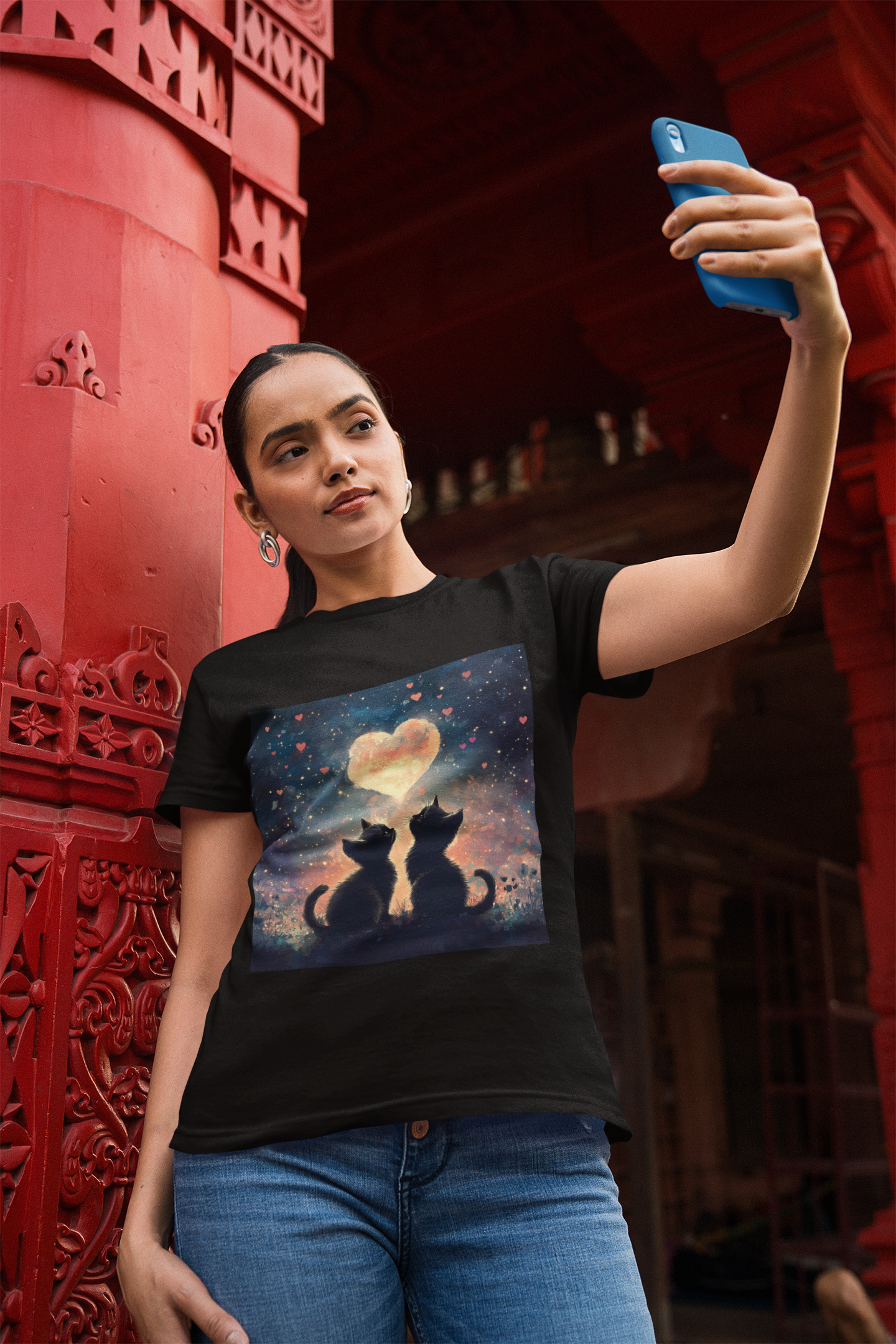 Midnight Sketch | Women's Soft Classic Crew T-Shirt | Dreamy Cotton Fit with Washed-In Tones
