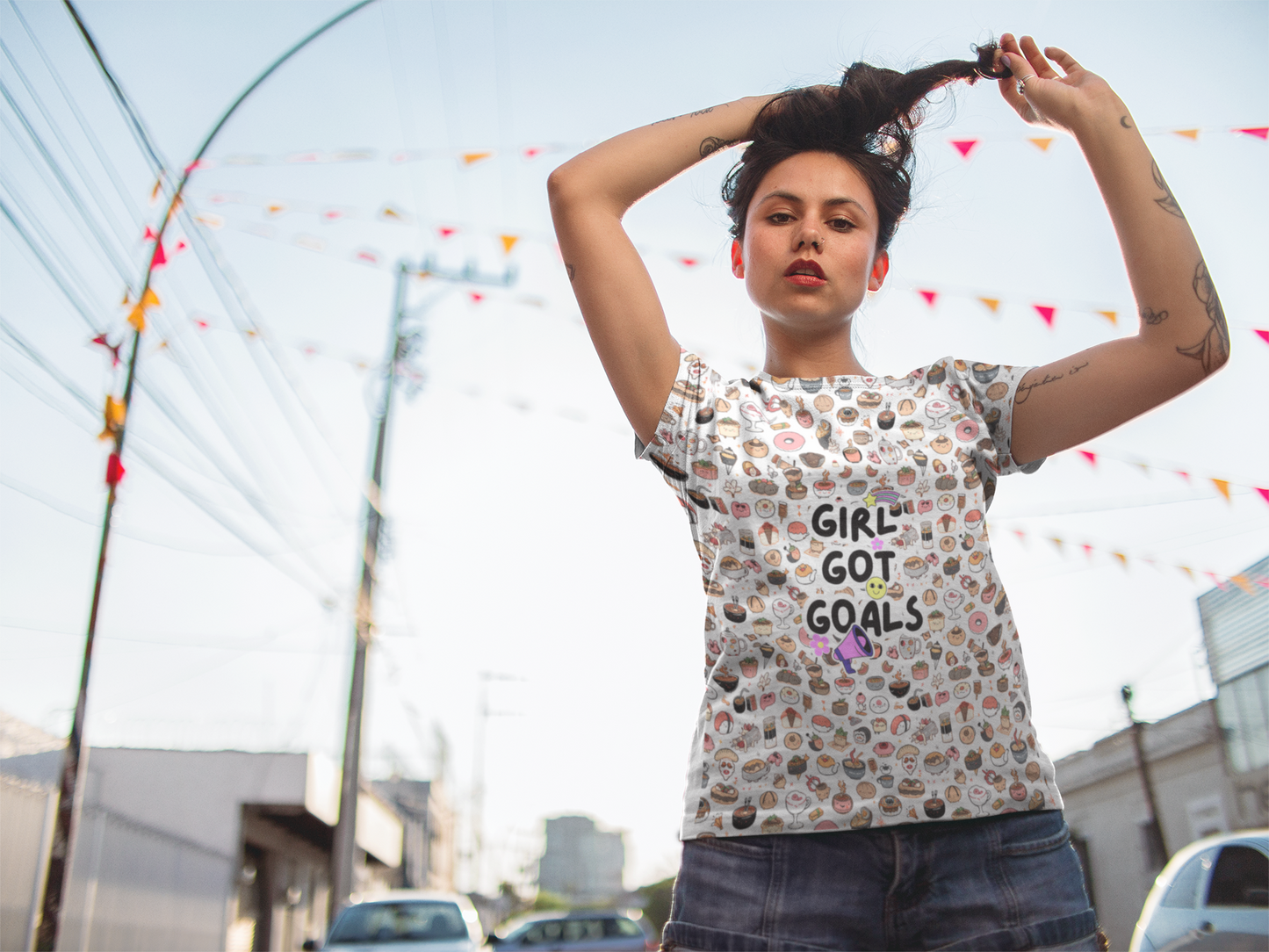 Printed Reverie | Women's Artistic Classic T-Shirt | Lightweight Cotton with Vibrant Art-Inspired Designs