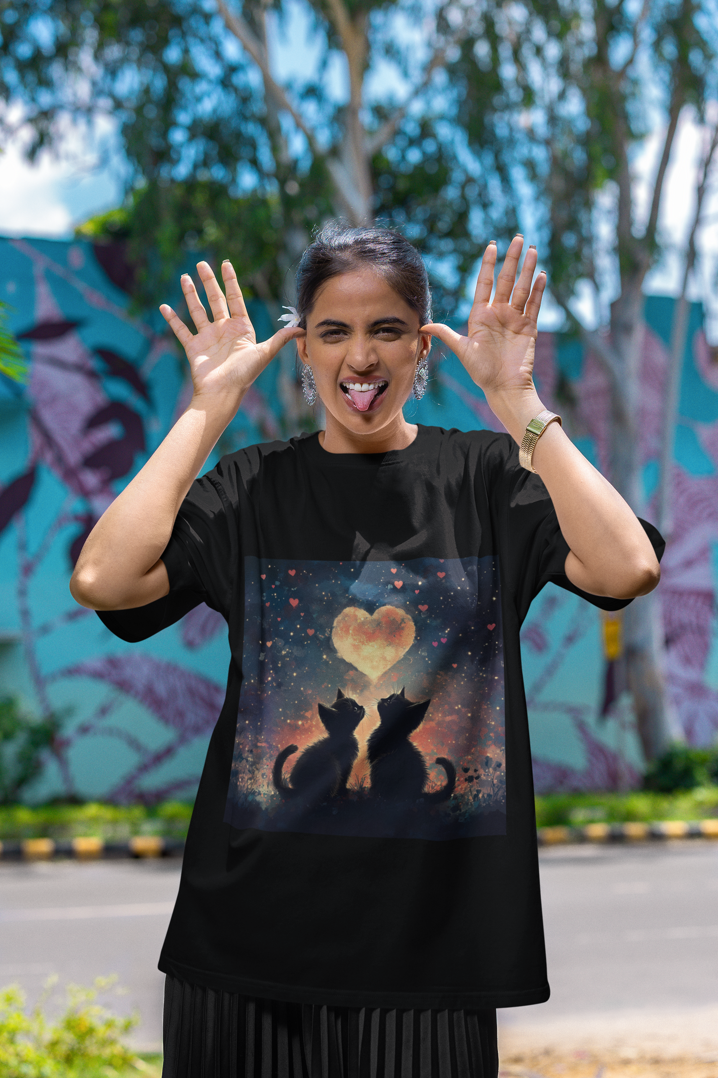 Midnight Sketch | Women's Soft Classic Crew T-Shirt | Dreamy Cotton Fit with Washed-In Tones