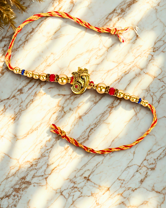 Mooi Designer Lumba Rakhi for Sister, Bhabhi and Nanad
