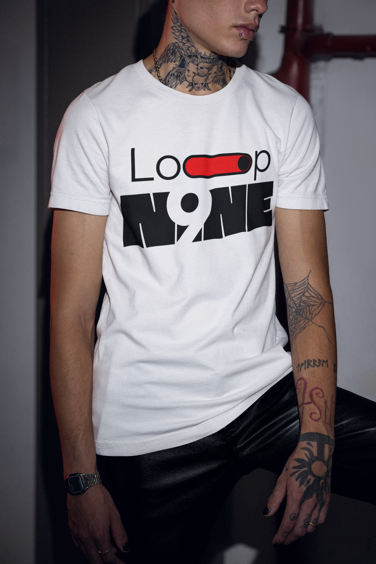 Loop NINE Essential Tee | Unisex Classic Crew | Bold Everyday Fit