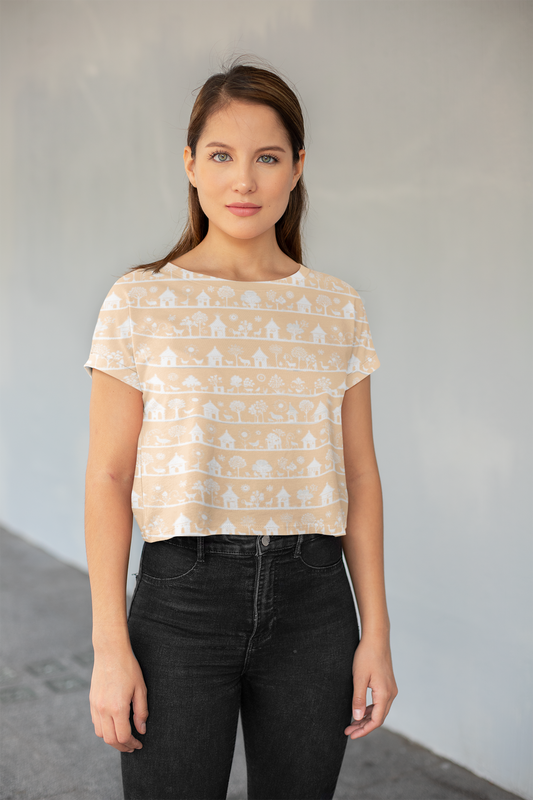 Mist in Motion | Women's Artistic Classic T-Shirt | Lightweight Cotton with Vibrant Art-Inspired Designs