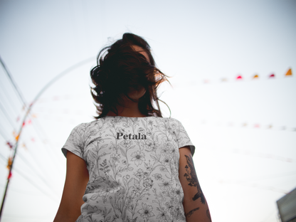 Canvas Bloom | Women's Artistic Classic T-Shirt | Lightweight Cotton with Vibrant Art-Inspired Designs