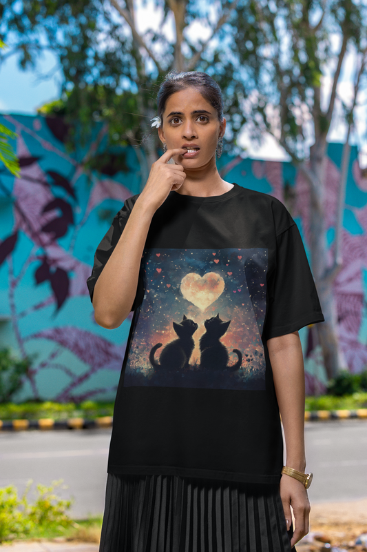 Midnight Sketch | Women's Soft Classic Crew T-Shirt | Dreamy Cotton Fit with Washed-In Tones