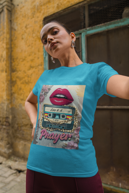 Studio Dust | Minimalist Crew Neck Tee for Women | Lightweight Cotton with Art Loft Vibes