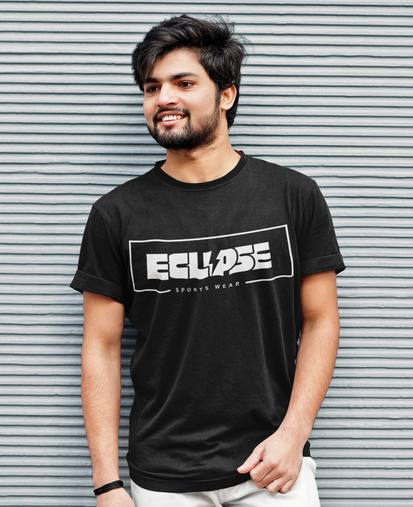 ECLIPSE Oversized Sports Tee | Unisex Streetwear Drop Shoulder | Relaxed Gym Fit
