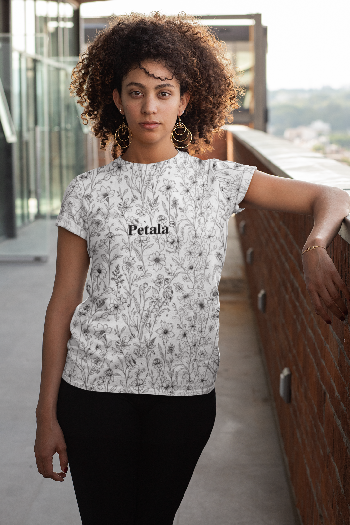 Canvas Bloom | Women's Artistic Classic T-Shirt | Lightweight Cotton with Vibrant Art-Inspired Designs