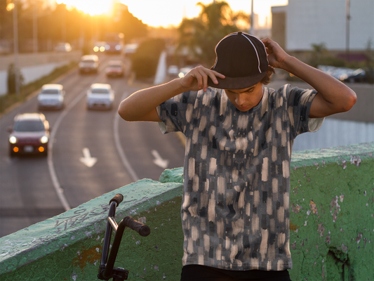 Urban Fade AOP Tee | Unisex All-Over Print Crew | Bold Street Flex