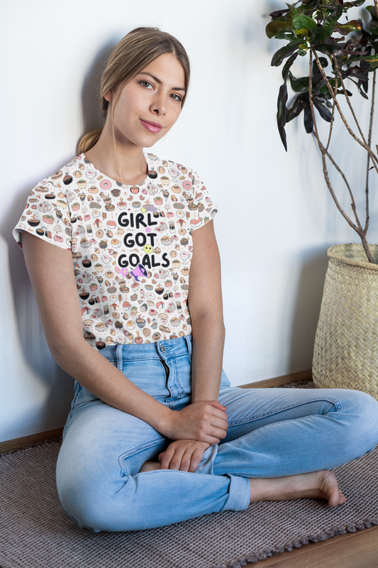 Printed Reverie | Women's Artistic Classic T-Shirt | Lightweight Cotton with Vibrant Art-Inspired Designs