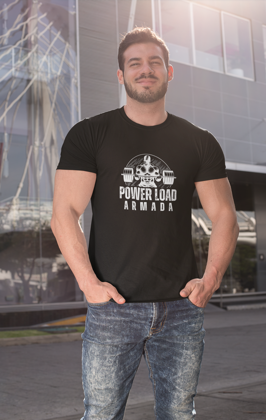 PowerLoad Armada Tee | Men’s Training Crew | Hardcore Gym Fit