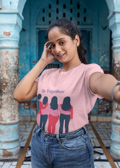 Urban Bloom | Everyday Cotton Tee for Women | Bold Streetwear-Inspired Print with Comfort Fit