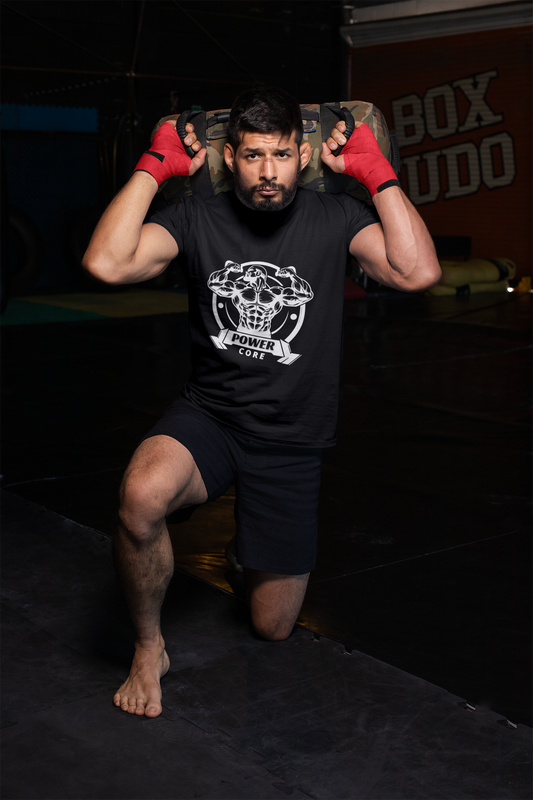 PowerCore Strength Tee | Men’s  Performance Crew T-Shirt | Gym Fit