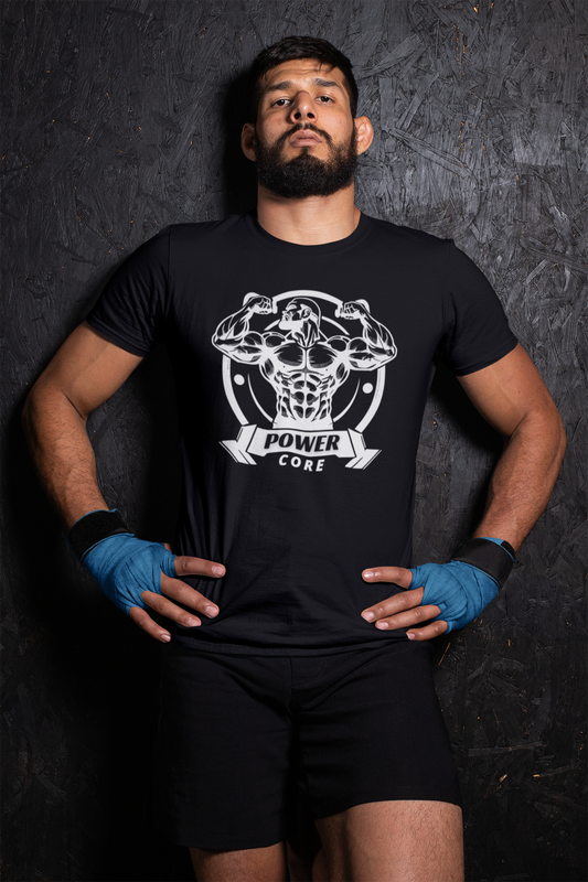 PowerCore Strength Tee | Men’s  Performance Crew T-Shirt | Gym Fit