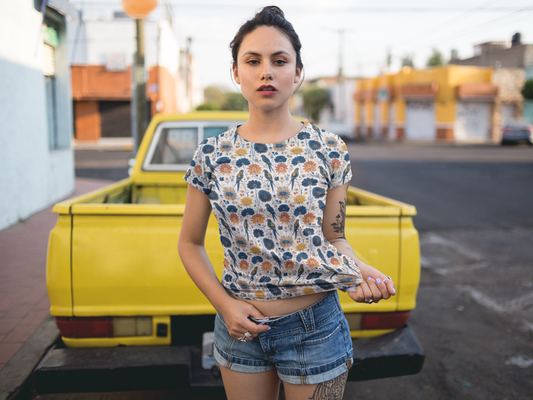 Thread Mirage | Women's Artistic Classic T-Shirt | Lightweight Cotton with Vibrant Art-Inspired Designs